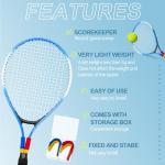 JolliLudo 4 Pack Portable Tennis Score Keeper with Storage Box, Tennis Score Keeper for Racket, Lightweight Mini Scorekeeper for Recording Points, Games, and Sets, Mark and See The Point Easily