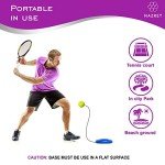 Tennis Trainer Rebounder Set with Accessories Bundle