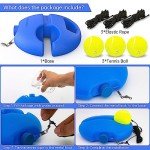 Portable Tennis Rebound Trainer with 3 Balls