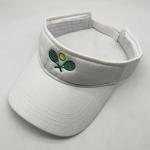 AIMASTZ Tennis Sport Embroidered Adjustable Tennis Visor, Tennis Sports Hat for Men Women,Gifts for Tennis Lovers,White