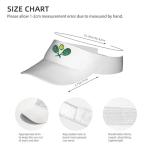 AIMASTZ Tennis Sport Embroidered Adjustable Tennis Visor, Tennis Sports Hat for Men Women,Gifts for Tennis Lovers,White