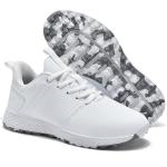 ULTIANT Golf Shoes Women Waterproof Spikeless Ladies Sport Sneakers Walking Shoes Size5-9.5(White,40)