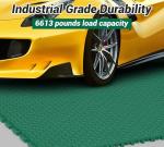 jxgzyy 24 PCS Basketball Court Tiles, 5/8 Inch Thick Modular Interlocking Outdoor Floor Tiles Over Grass, Non Slip PP Drainage Mat for Tennis Court Drain Deck Pool Patio Shower Garage Balcony