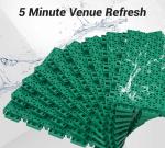 jxgzyy 24 PCS Basketball Court Tiles, 5/8 Inch Thick Modular Interlocking Outdoor Floor Tiles Over Grass, Non Slip PP Drainage Mat for Tennis Court Drain Deck Pool Patio Shower Garage Balcony