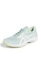 ASICS Women's Game FlyteFoam Tennis Shoes, 8, Lichen Rock/White