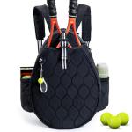 VIGEGARI Quilted Tennis Bag for Women – Tennis Backpack & Crossbody Sling | Holds 2 Rackets or 3 Pickleball Paddles | Lightweight Badminton Racket Bag, Tennis Tote & Sports Backpack