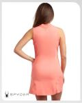 Spyder Womens Athletic Dress - Sleeveless Tennis Dress with Pockets, Quick-Dry Quarter Zip Golf Dresses for Women (S-XL), Size Medium, Peach Bud