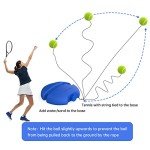 Portable Tennis Rebound Trainer with 3 Balls