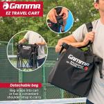 GAMMA Sports EZ Travel Cart, Tennis & Pickleball Hopper, Padel, Portable Compact Design, Sturdy Lightweight Construction, EZ Bags, 150 or 250 Capacity, Premium Carrying Case Included