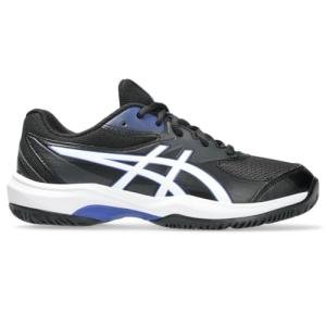ASICS Kid's Gel-Game Grade School Tennis Shoes, 5, Black/White