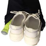 Yingkoo Tennis Racket Bag Drawstring portable backpack sports goods storage flannel multi-purpose tennis Racket Drawstring Bags Professi, Carry-on 10-Inch, Black