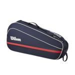 WILSON 2025 Team Tennis Racket Bag - Navy/Red, Holds up to 3 Rackets