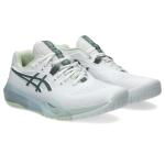 ASICS Women's Gel-Resolution X Tennis Shoes, 9.5, White/Monument Blue