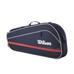 WILSON 2025 Team Tennis Racket Bag - Navy/Red, Holds up to 3 Rackets