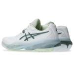 ASICS Women's Gel-Resolution X Tennis Shoes, 9.5, White/Monument Blue