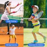 Portable Tennis Rebound Trainer with 3 Balls