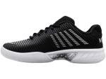 K-Swiss Women's Hypercourt Express 2 Tennis Shoe - Wide Width Pickleball Sneakers Black/White/Silver