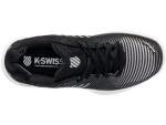 K-Swiss Women's Hypercourt Express 2 Tennis Shoe - Wide Width Pickleball Sneakers Black/White/Silver