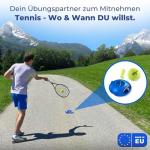 MOVEMATE Tennis-Trainer Set with Wilson® Tennis Ball | Innovative Ball Game for Outdoors, in The Garden, in The Park for Children & Adults | Incl. Transport Bag & Exercise Videos