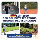 MOVEMATE Tennis-Trainer Set with Wilson® Tennis Ball | Innovative Ball Game for Outdoors, in The Garden, in The Park for Children & Adults | Incl. Transport Bag & Exercise Videos