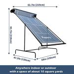 Ksports Tennis Rebounder Net – Multi Racket Sports Trainer for Tennis, Pickleball, Padel, Squash & Racquetball – Quick Assembly, Portable with Carry Bag (Blue, Large)