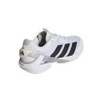 adidas Mens Adizero Ubersonic 5 Tennis, White/Black/Silver Metallic, 10.5