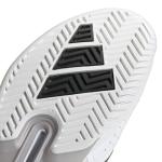 adidas Mens Adizero Ubersonic 5 Tennis, White/Black/Silver Metallic, 10.5