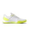 WILSON Women's Intrigue Tour Tennis Sneaker, White/Safety Yellow/Navy Blazer, 8.5