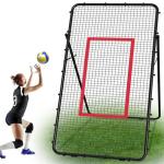 Adjustable Volleybal Net 7x4 Ft,Volleyball Training Equipment for Lacrosse, Baseball, Soccer,Tennis,Backyard Volleyball Rebounder Hitting Serving Passing Spike Practice