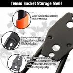 2 Pack Wall-Mounted Tennis Racket Storage Rack Display Stand, Badminton Racket Stand, Suitable for Badminton Rackets, Tennis Rackets