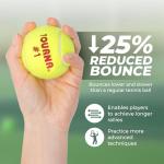 Tourna Green Dot Low Compression Tennis Balls