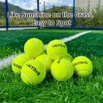 LIUTOVO 12 Pack Tennis Balls - Come with Mesh Bag for Easy Transport, Good for Beginner Training Tennis Balls Bulk, Practice Balls for Beginner, Pet Dog Playing Balls