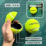 LIUTOVO 12 Pack Tennis Balls - Come with Mesh Bag for Easy Transport, Good for Beginner Training Tennis Balls Bulk, Practice Balls for Beginner, Pet Dog Playing Balls