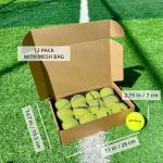 LIUTOVO 12 Pack Tennis Balls - Come with Mesh Bag for Easy Transport, Good for Beginner Training Tennis Balls Bulk, Practice Balls for Beginner, Pet Dog Playing Balls