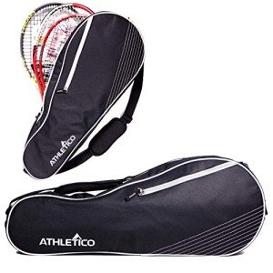Athletico Lightweight Padded 3 Racquet Tennis Bag