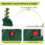Furlihong 3819BH Portable Tennis Ball Machine – 5 Adjustable Angles, 2 Power Levels, 4 Serve Intervals, Up to 30 MPH, for All Skill Levels Training