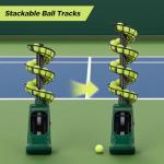 Furlihong 3819BH Portable Tennis Ball Machine – 5 Adjustable Angles, 2 Power Levels, 4 Serve Intervals, Up to 30 MPH, for All Skill Levels Training