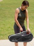 Athletico Lightweight Padded 3 Racquet Tennis Bag