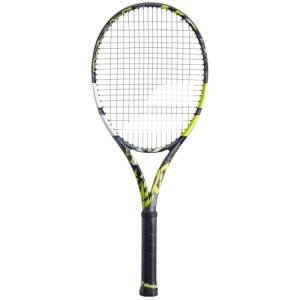 Babolat Pure Aero Tennis Racquet - Strung with 16g White Syn Gut at Mid-Range Tension (4 3/8" Grip)