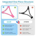 SIMTION 27 Inch Tennis Rackets Set, 2 Player Pre-StrungTennis Racquets for Adults, 2 Overgrip Tapes, 3 Balls, 2 Wristbands and Carrying Bag, for Beginner and Professional (Pink & Blue)