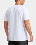 G Gradual Men's Workout Athletic T-Shirts Moisture Wicking Cooling Running Shirts Short Sleeve Performance Tee for Gym Tennis(White,L)