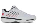 K-Swiss Men's Hypercourt Express 2 Tennis Shoe, White/Black/Mars Red, 10.5 M