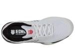 K-Swiss Men's Hypercourt Express 2 Tennis Shoe, White/Black/Mars Red, 10.5 M