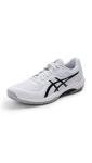 ASICS Men's Game FlyteFoam Tennis Shoes, 10, White/Black