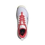 adidas Womens Avaflash Tennis, White/Silver Metallic/Lucid Red, 10.5