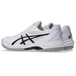 ASICS Men's Game FlyteFoam Tennis Shoes, 10, White/Black