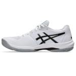 ASICS Men's Game FlyteFoam Tennis Shoes, 10, White/Black