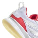 adidas Womens Avaflash Tennis, White/Silver Metallic/Lucid Red, 10.5