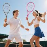 BatZoom Tennis Racket for Beginners & Adults - Lightweight Graphite Racquet with Comfortable Grip | Shock Reduction Technology | Includes Carrying Bag(Color Options)