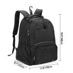 DSLEAF Tennis Backpack for 2 Rackets, Tennis Bag with Separate Ventilated Shoe Space for Tennis/Pickleball/Badminton/Squash Racquet and Accessories